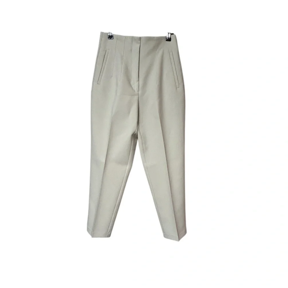 Zara High Waisted pleated trousers